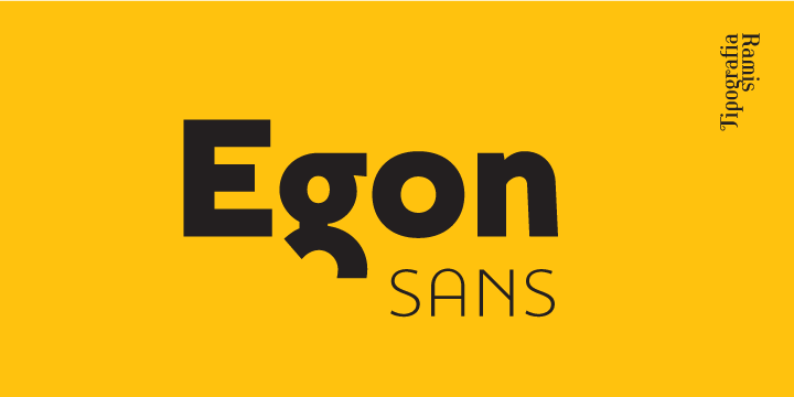 Przykład czcionki Egon Sans Light Italic